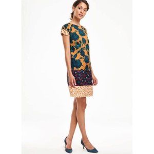 BODEN Floral Florence Shift Dress WH877 Size 10L